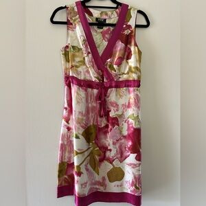 YASB Silk Cottagecore Floral Dress Small Pink Like New